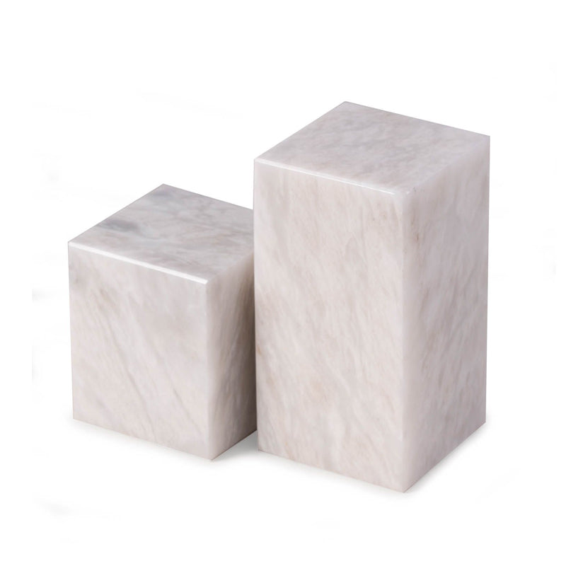 Marble Cube Bookends